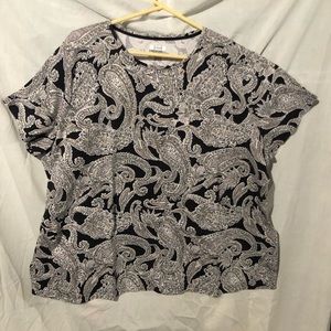 XL Luxurio Quality Teashirt style Croft & Barrow Blouse